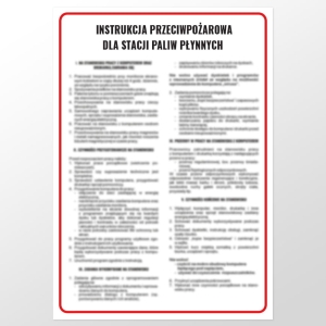     Instrukcja przeciwpożarowa dla stacji paliw płynnych