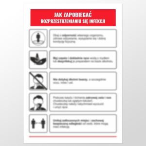     Skrócona instrukcja jak zapobiegać rozprzestrzenianiu się infekcji