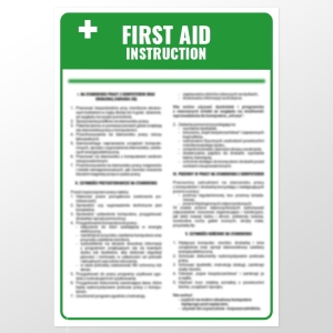     Angielska instrukcja udzielania pierwszej pomocy- First aid instruction