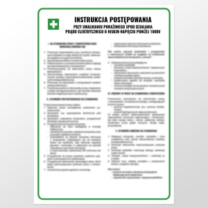     Zasady postępowania przy uwalnianiu porażonego spod działania prądu elektrycznego o niskim napięciu poniżej 1000v