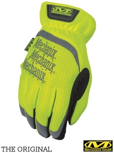     Rękawice Mechanix seledynowo-czarne RM-FASTHIVIZ SEB