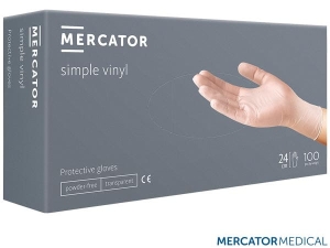     Rękawiczki winylowe transparentne RMM-SIMPLE-PF T