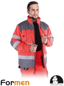     Kurtka robocza ocieplana ostrzegawcza - zimowa  LH-FMNWX-J