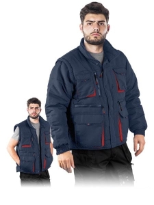     Kurtka robocza ocieplana z odpinanymi rękawami - zimowa CZAPLA2 GC