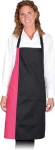     Fartuch gastronomiczny czarno - różowy FDUO-2K BFU