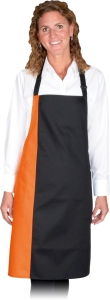     Fartuch gastronomiczny czarno - pomarańczowy FDUO-2K BP