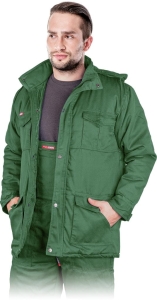     Kurtka robocza ocieplana zimowa zielona KMO-LONG Z