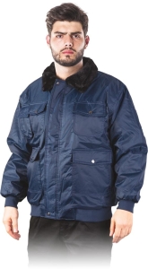    Kurtka robocza ocieplana przeciwdeszczowa - zimowa granatowa BOMBER G