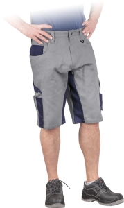    Spodnie robocze do pasa - krótkie szaro-granatwe LH-POND-TS SG