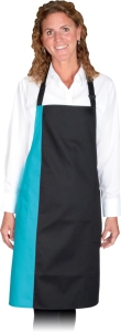     Fartuch gastronomiczny czarno - turkusowy FDUO-2K BTU