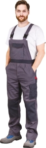     Spodnie robocze ogrodniczki szare BOMULL-B SDS
