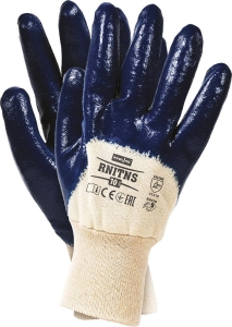     Rękawice powlekane nitrylem ze ściągaczem RNITNS BEG