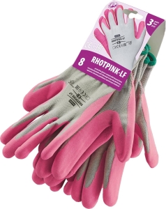     Rękawice powleczone lateksem różowe RHOTPINK-LF JSR