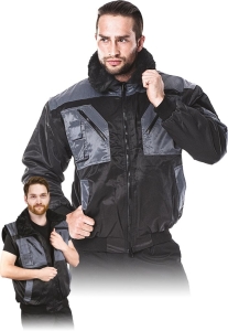     Kurtka robocza ocieplana z odpinanymi rękawami i podpinką - zimowa ICEBERG BS