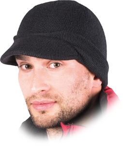     Czapka ocieplana ochronna z daszkiem CZBAS B