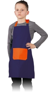     Fartuszek dla dziecka granatowo - pomarńczowy FKINDER GP