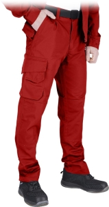     Spodnie robocze do pasa czerwone LH-VOBSTER C