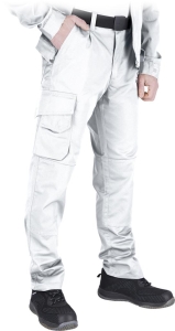     Spodnie robocze do pasa białe LH-VOBSTER W