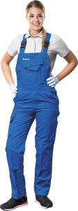     Spodnie robocze damskie ogrodniczki niebieskie LH-WOMBISER N