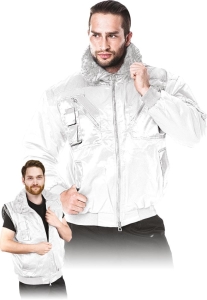     Kurtka robocza ocieplana z odpinanymi rękawami i podpinką - zimowa ICEBERG W