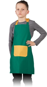     Fartuszek dla dziecka zielono - żółty FKINDER ZY