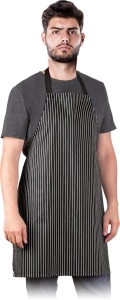     Fartuch gastronomiczny czarno - biały FPB-STRAP BW