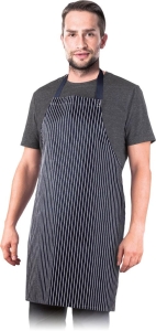     Fartuch gastronomiczny granatowo - biały FPB-STRAP GW