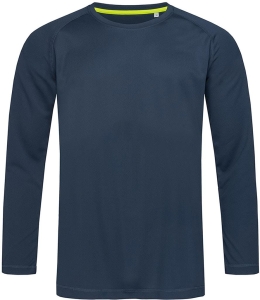     T-shirt męski z długim rękawem SST8420 MAB