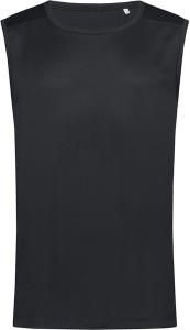     T-shirt męski bez rękawów SST8440 BLO