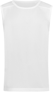     T-shirt męski bez rękawów SST8440 WHI