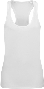     T-shirt damski bez rękawów SST8540 WHI