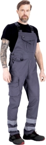     Spodnie robocze ogrodniczki szare LH-BISTER_X S