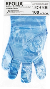     Rękawice foliowe niebieskie RFOLIA N