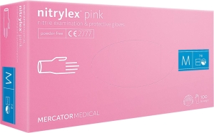     Rękawice nitrylowe 8% vat RMM-NITPINK R
