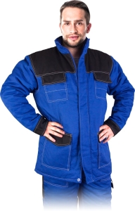     Kurtka robocza ocieplana - zimowa niebiesko-czarna MMWJL NB