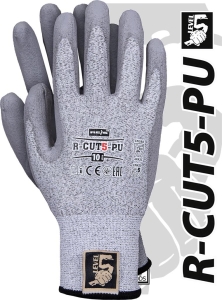     Rękawice robocze powlekane poliuretanem R-CUT5-PU BWS