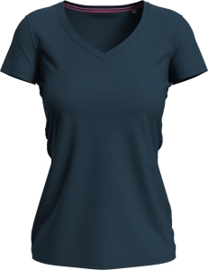     T-shirt damski v-neck SST9710 MAB
