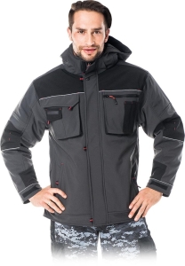     Kurtka robocza ocieplana Softshell wodoodporna - zimowa LH-STORM SB
