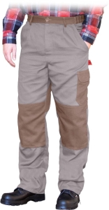     Spodnie robocze do pasa beżowo-brązowe BOMULL-T BEBR
