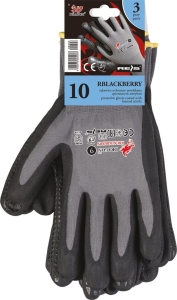     Rękawice robocze powlekane nitrylem RBLACKBERRY-S SB