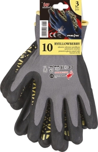     Rękawice robocze powlekane nitrylem RYELLOWBERRY-S SBY
