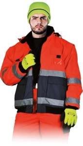     Kurtka robocza ocieplana polarowa wodoodporna - zimowa LH-VIBER CG