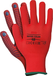     Rękawice robocze z nakropieniem PCV RNYDO-COLOR CN