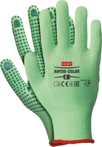     Rękawice robocze nakropieniem z PCV  RNYDO-COLOR ZZ