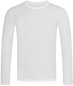     T-shirt męski z długim rękawem SST9040 WHI