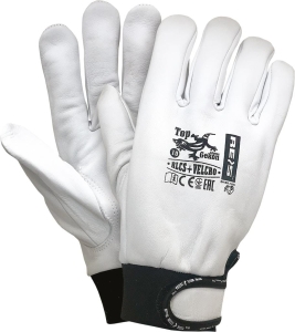     Regulowane rękawice skórzane RLCS+VELCRO