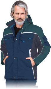     Kurtka robocza ocieplana z odblaskami - zimowa LH-NAW-J GN