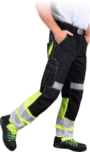    Spodnie robocze do pasa czarno-żółte LH-THORVIS-T BY