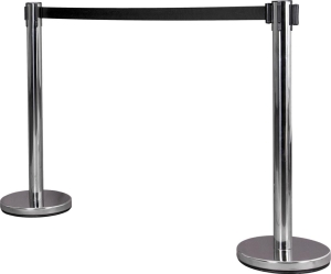     Słupek stalowy z taśmą