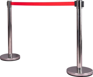     Słupek stalowy z taśmą